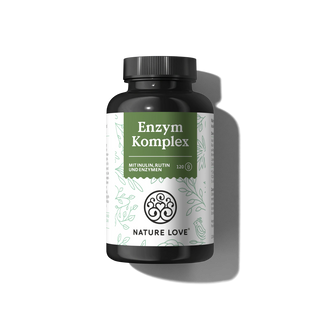 Enzym Komplex Kapseln von Nature, 120 Kapseln mit Enzymen wie Bromelain und Amylase zur Unterstützung der Verdauung.