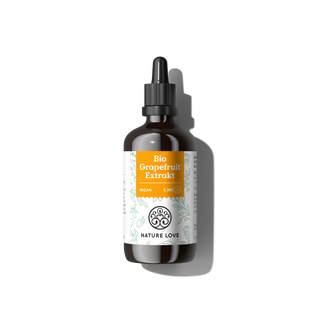 Bio Grapefruit Extrakt Tropfen von Nature Love, Bio-Qualität und natürliche Bioflavonoide aus Grapefruit-Extrakt.