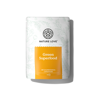 Green Superfood Pulver von Nature Love, Superfood-Pulvermischung