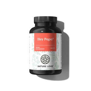 Hey Papa® Kapseln von Nature Love, mit Vegan zur Unterstützung von Fruchtbarkeit und Spermienqualität mit wichtigen Vitalstoffen.