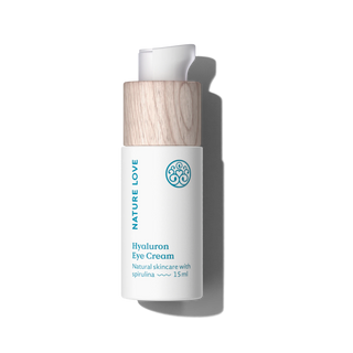 Hyaluron Augencreme von Nature Love - 15 ml Eye Cream, mit Spirulina