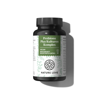 Probiona Plus Kulturen Komplex Kapseln von Nature Love - 60 Kapseln für 15 Tage