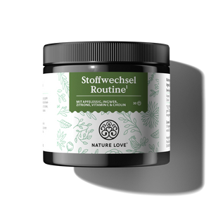 Nature Love Stoffwechsel Routine Pulver, Apfelessig, Ingwer, Zitrone, Vitamin C Cholin, normaler Fettstoffwechsel