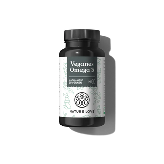Veganes Omega 3 Kapseln von Nature Love - 90 Kapseln für 1 Monat