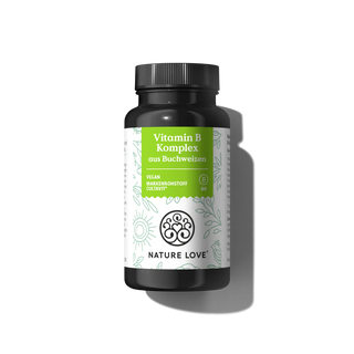 Nature Love Vitamin B Komplex aus Buchweizen Kapseln 60 vegane Kapseln Energielevel unterstützen mit B-Vitaminen