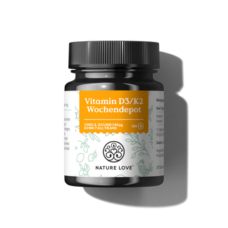 Nature Love Vitamin D3/K2 Wochendepot Tabletten