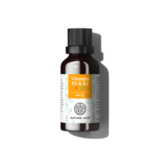 Vitamin D3 & K2 Kids Tropfen von Nature Love ideal als Vitamin D3 für Kinder und Vitamintropfen ab 4 Jahren.