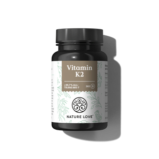 Vitamin K2 Tabletten von Nature Love 365 Kapseln